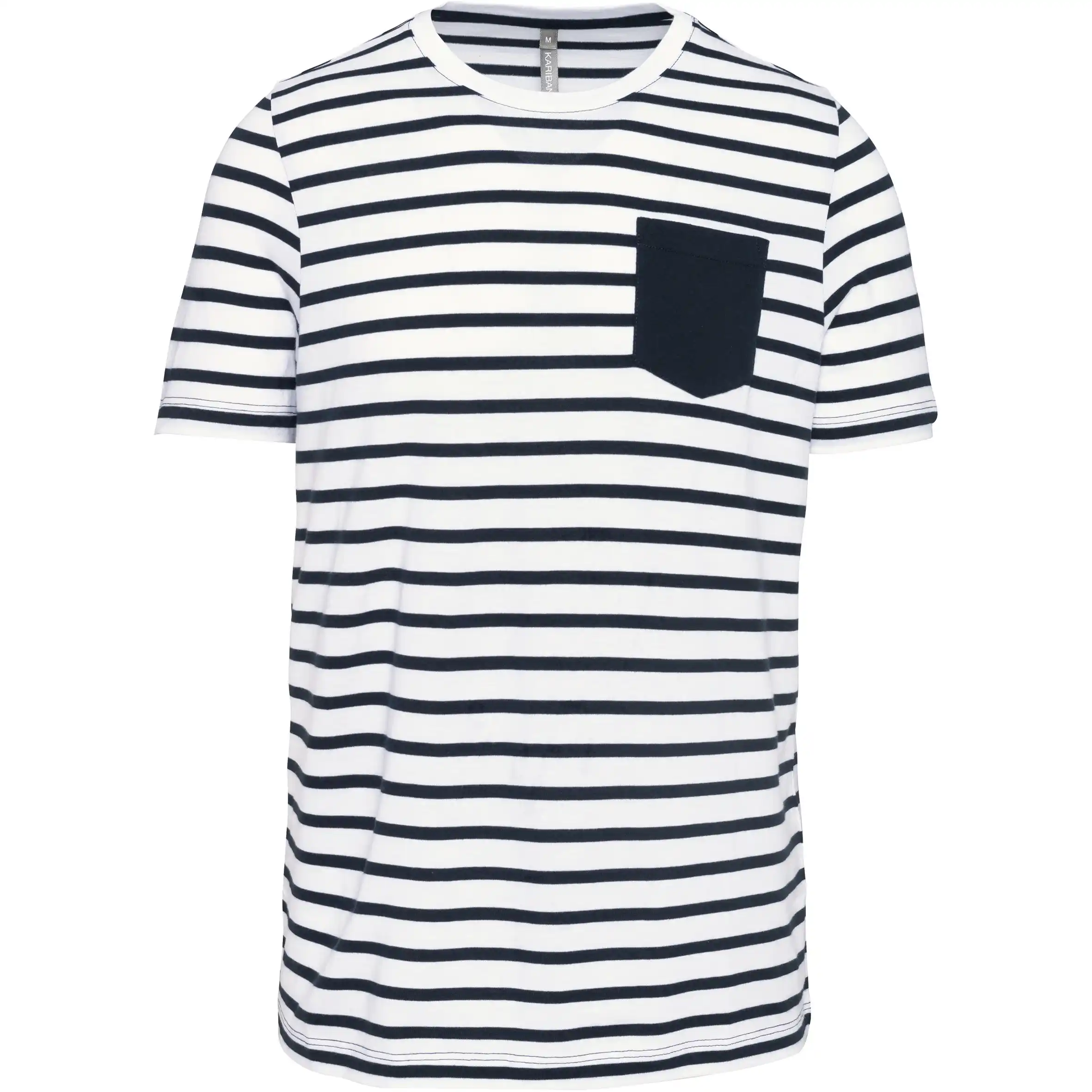 Kariban K378 - white-navy-stripes