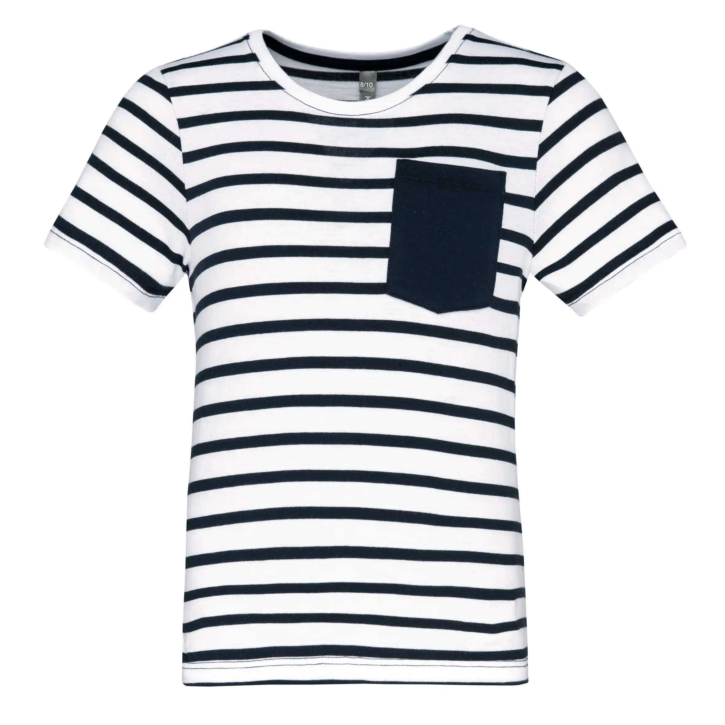 Kariban K379 - white-navy-stripes