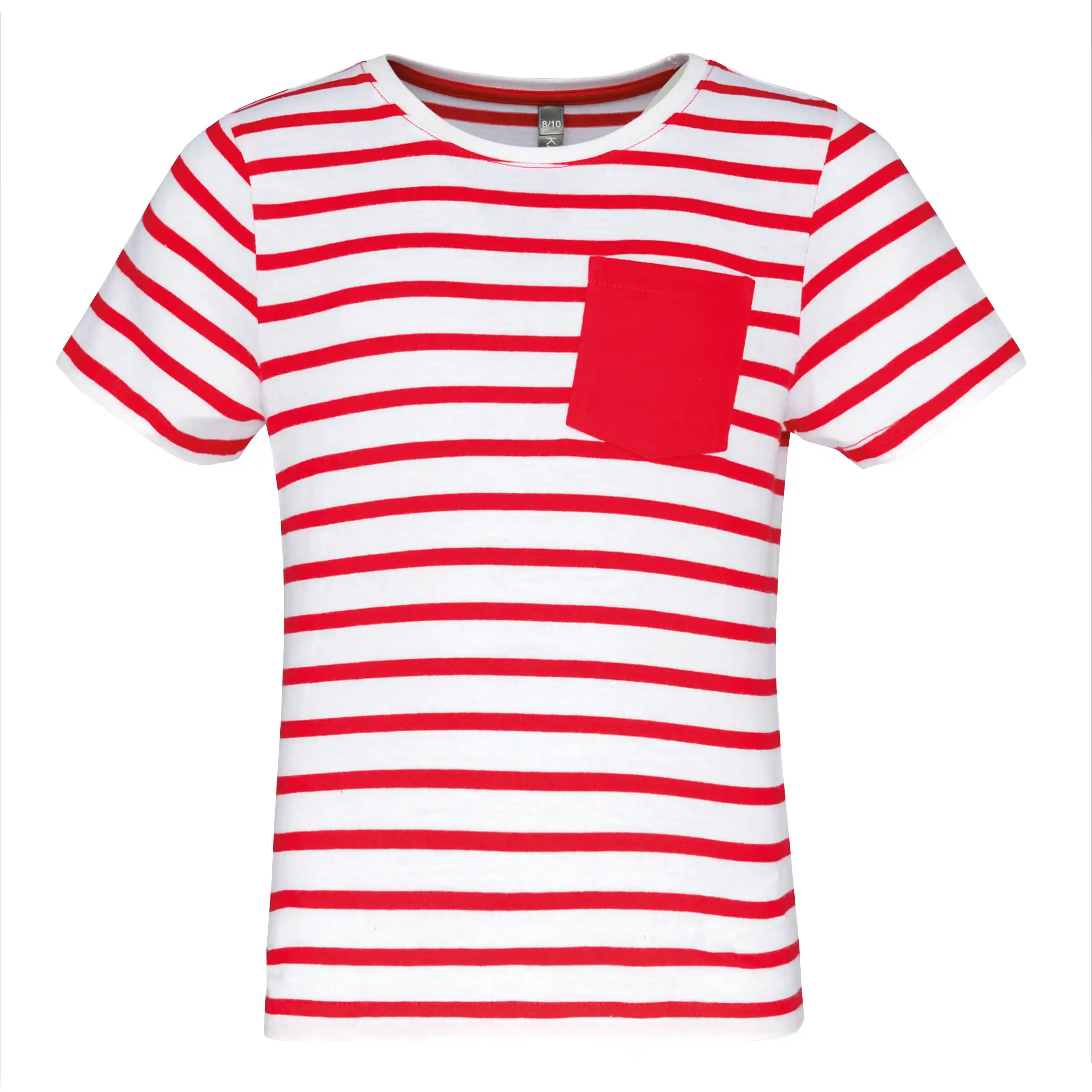 Kariban K379 - white-red-stripe