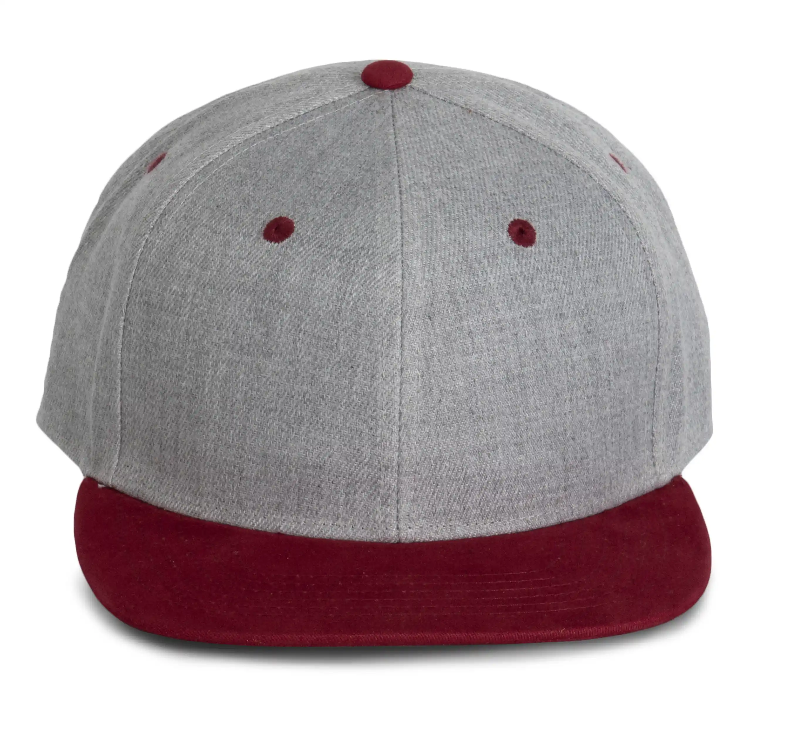 Light Grey Heather / Dark Chili Red