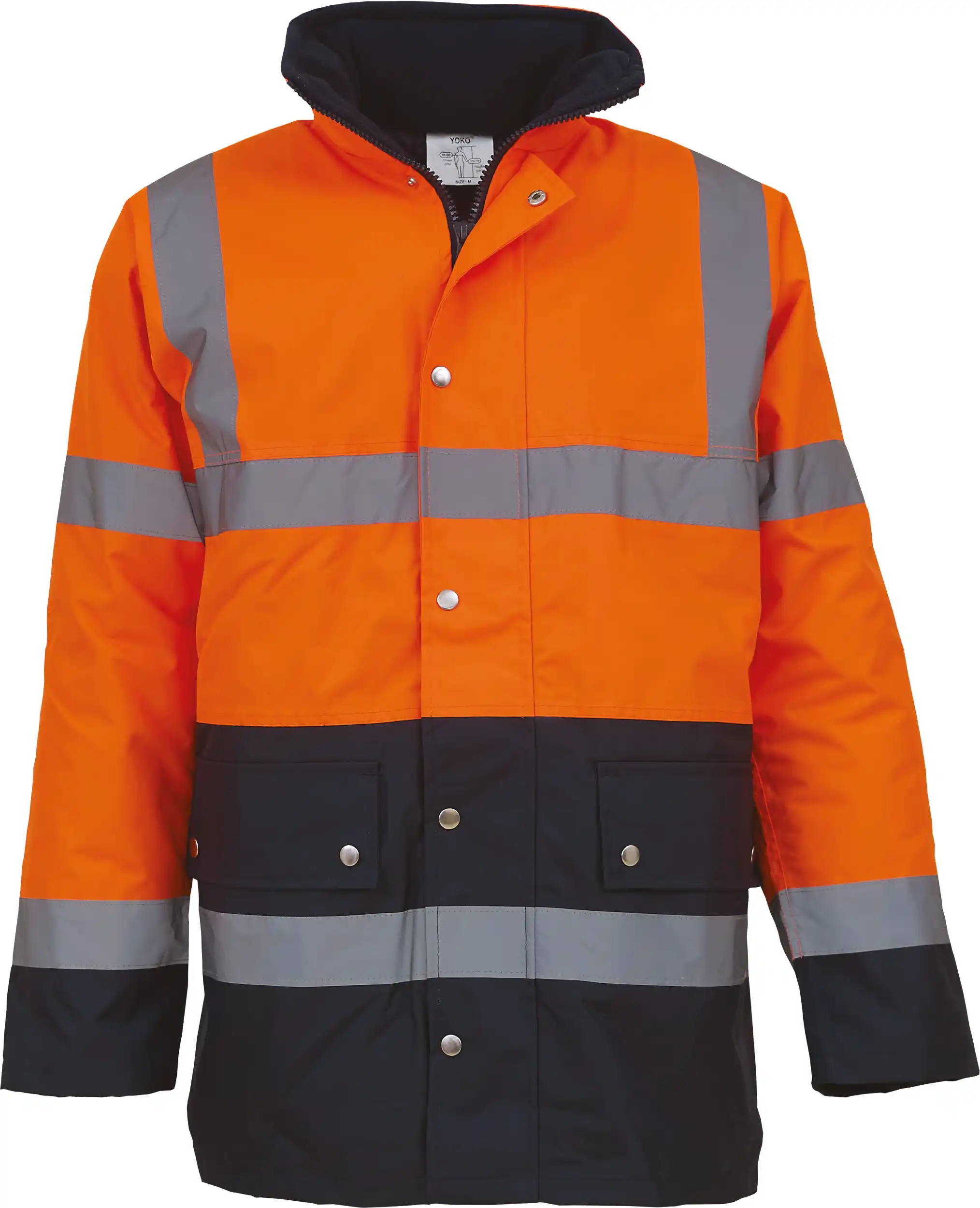 Yoko YHVP302 - hi-vis-orange-navy