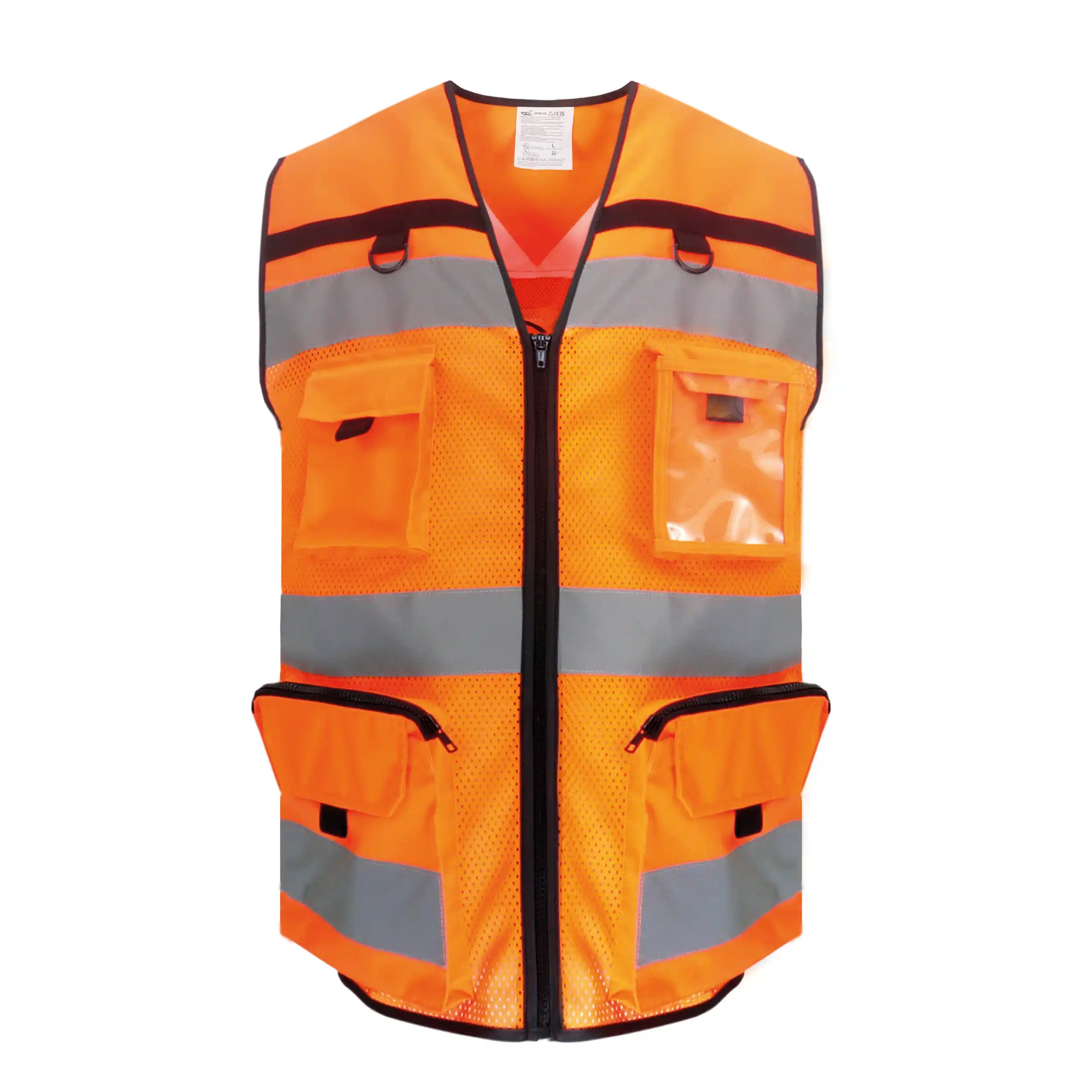 Yoko YHVW108 - hi-vis-orange-mesh